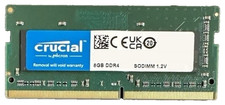 8GB Crucial DDR4 RAM 2400MHz PC4-2400T SO-DIMM 260-pol.CL17 1Rx8 INTEL AMD MAC