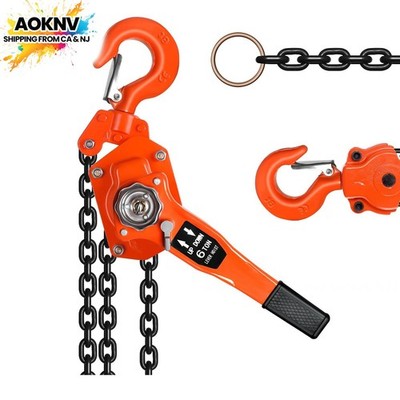 6TON 13200LBS Manual Lever Chain Hoist 10 FT Come Along Auto Chain for Garage