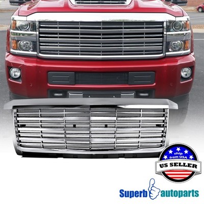 Fits 2015-2018 Chevy Silverado 2500 2500HD 3500 3500HD ABS Luxury Front Grille