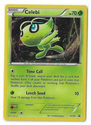 Celebi XY187 Black Star Promo Cosmos XY Pokemon TCG Card NM | eBay