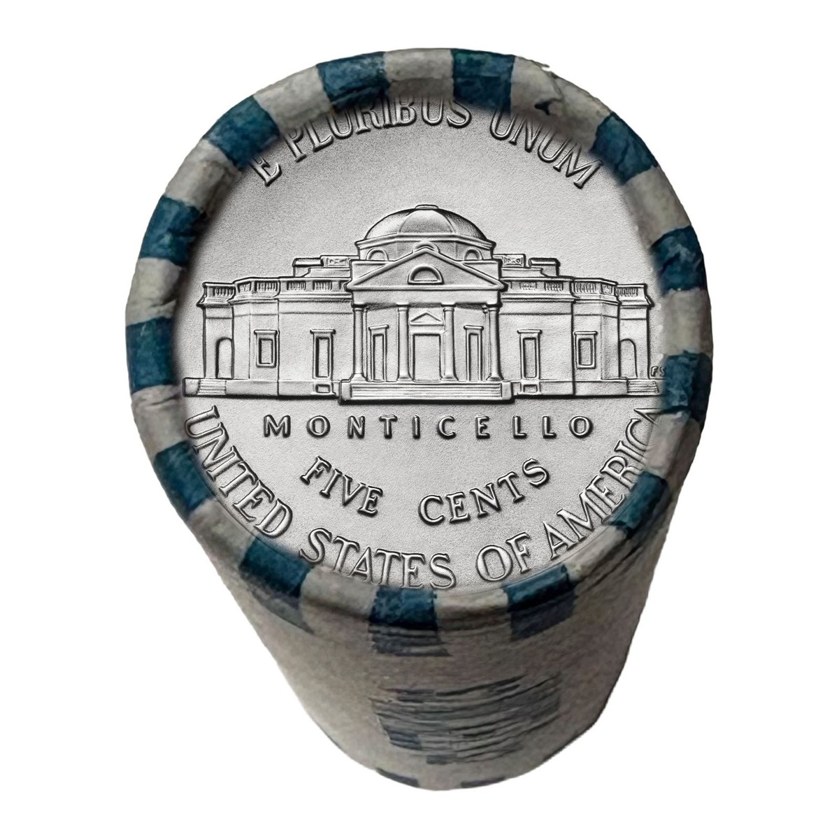 America 250 Jefferson Nickel 1776–2026 Uncirculated $2 Roll 1-Year