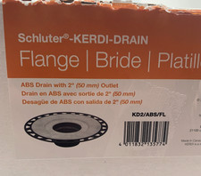 Schluter KERDI-DRAIN Flange ABS 2" Vertical 50mm Outlet KD2/ABS/FL Black