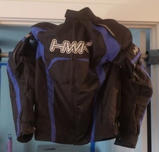 HWK Motorsports Apparel, Mens Med. -Airflow System, Black with Blue Accents