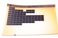 OEM Suzuki GS 750 ET, EX 1981/April Parts Catalog Microfiche