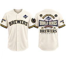 Brewers NLCS 2026 World Series National League Champions Jersey All Size