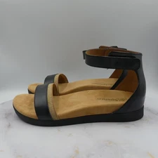 Spenco Shoes Womens Size 9 D Black Ankle Strap Comfort Sandals Leather Upper