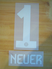 FC Bayern München orginal Flock Neuer 1  weiß  2025/26 Gr. 164 bis XXXXL