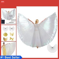 Belly Dance Isis Wings with Sticks Adult Angel Wings Costume Halloween Carnival