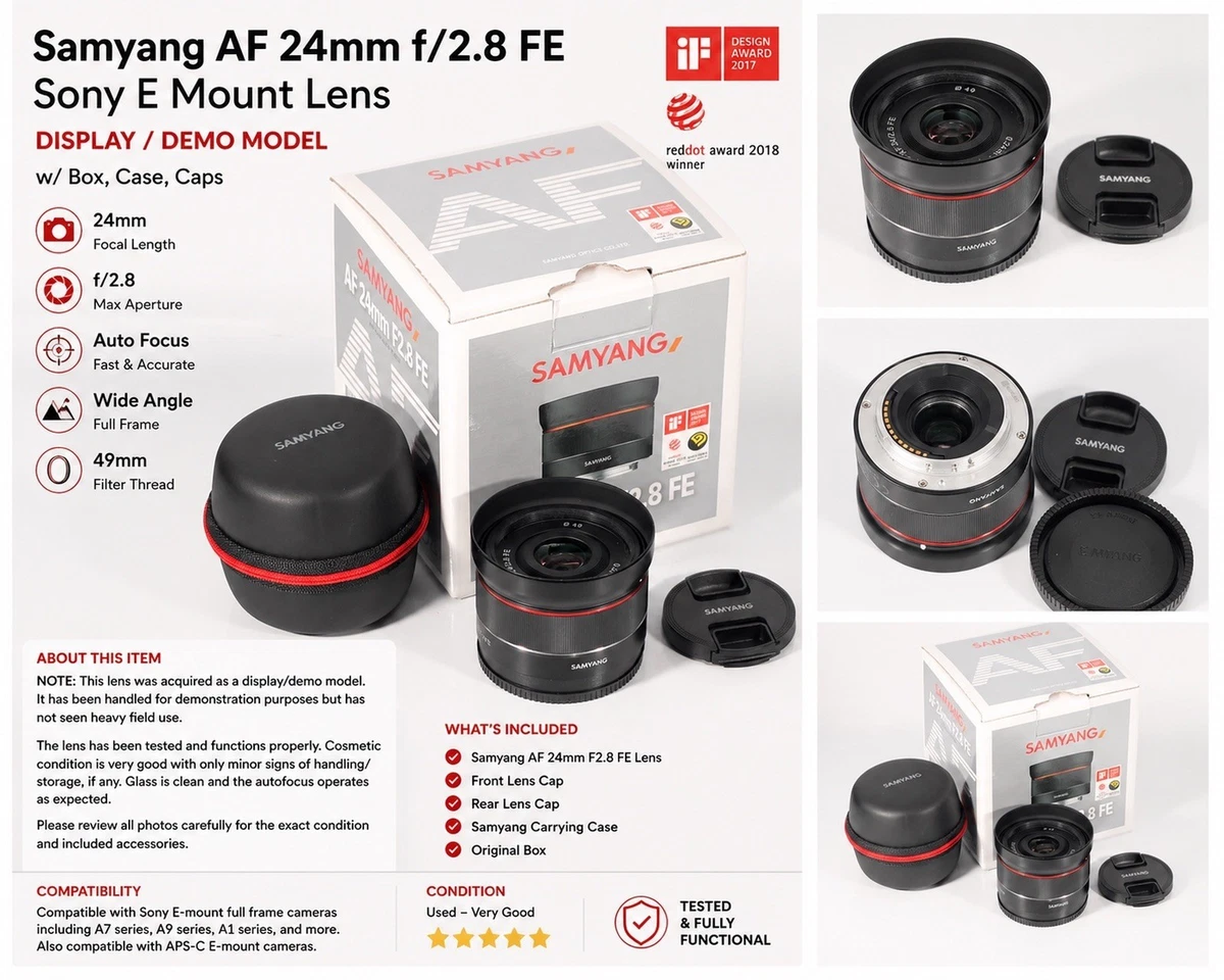 Samyang f/2.8 Camera Lenses 24mm Focal for sale | eBay