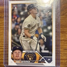 Topps 2023 Update Series Joey Wiemer Milwaukee Brewers MLB Rookie Card #US245. rookie card picture