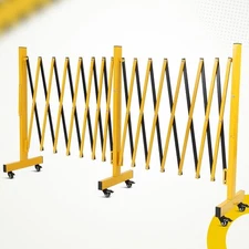Retractable Barrier Portable Fence Gate Expandable Barricade Metal