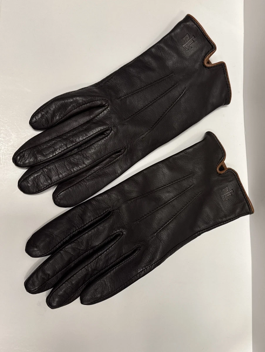 25+ Lauren Ralph Lauren Women's Leather Gloves & Mittens for sale