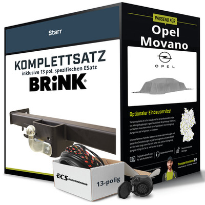 Für OPEL Movano C Kasten,Bus U9 Anhängerkupplung starr +eSatz 13pol 21- NEU
