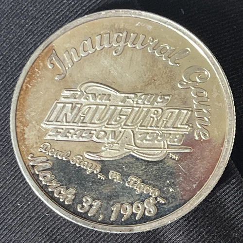 Rare 1998 MLB 999 Fine 1 oz Silver Round Devil Rays Inaugural Game