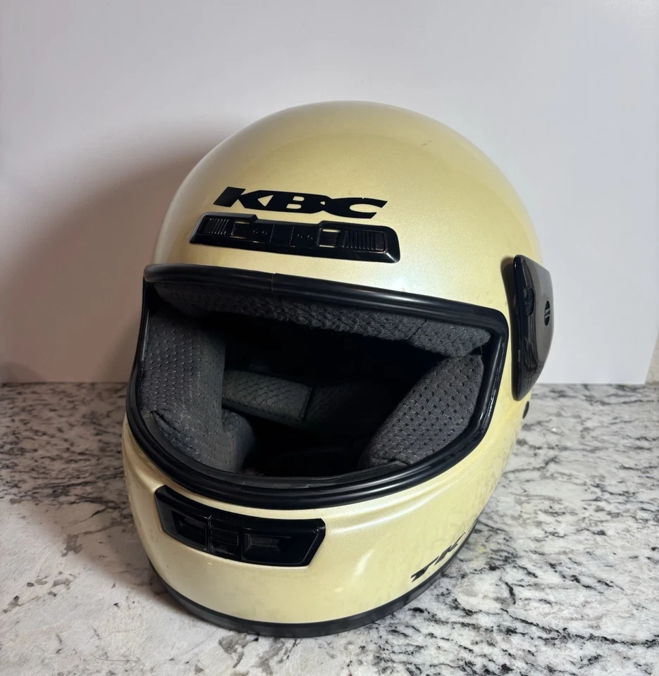 Vintage KBC TK 200 S Motorcycle Helmet Men's Medium Used 1994 - Image 4 of 4