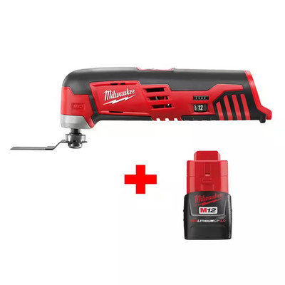 Milwaukee M12 12 Volt Lithium Ion Cordless Oscillating Multi Tool with M12 2 0Ah