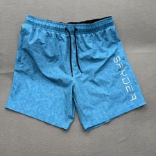 Spyder Swim Shorts Mens XL Blue UV Protection Lined Drawstring Trunks Beach