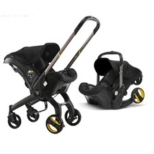 Poussette Bébé 4 en 1 Haute Vue Légère Compacte Pliable Voyage Facile Confort