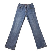 Wrangler Jeans Boys 16 Regular Blue Classic Boot Stretch Adjustable Waist Denim
