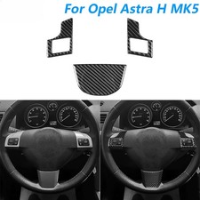 For Opel Astra H Mk5 2004-2010 Carbon Fiber Steering Wheel Button Chin Panel For Opel Astra H Mk5 2004-2010 Carbon Fiber Steering Wheel Button Chin Panel