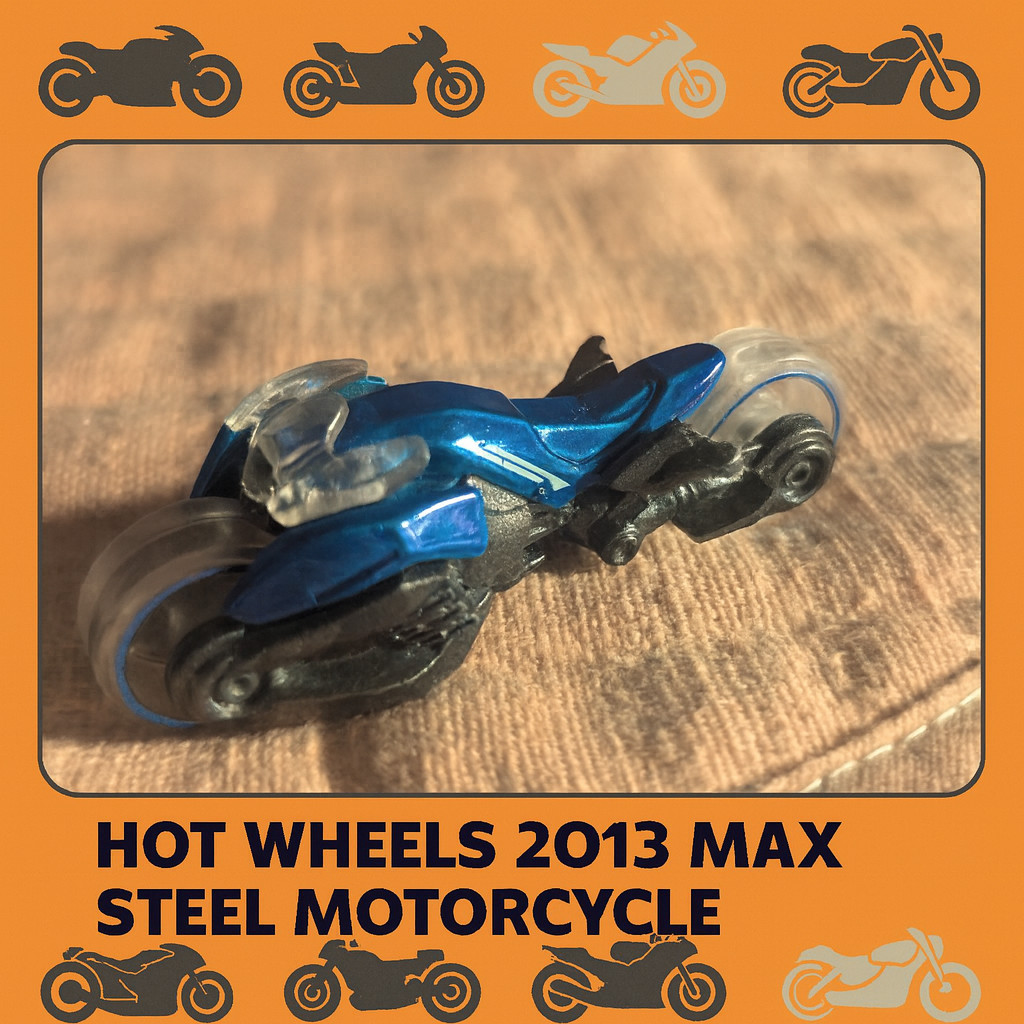 🏍️ Hot Wheels 2013 Max Steel Motorcycle
