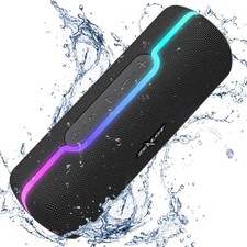 Bluetooth Wireless Speaker IPX5 Waterproof Portable Outdoor 3D Stereo RGB Sound
