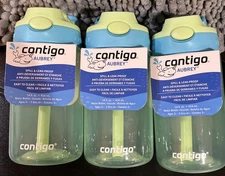 3 Contigo Kids Aubrey Spill & Leak Proof 14 fl.oz Easy Clean Water Bottles. NWT