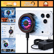 Portable Magnetic Phone Cooler - High Power Cooling Fan, Fast Charging Adapter