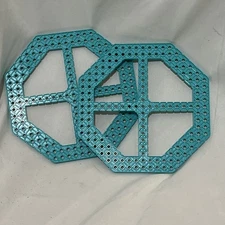 Vex IQ Colors (2) Blue Teal Pieces 14x14 Octagon Truss Plate, Robotics Kit