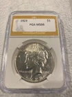 1923 Peace Silver Dollar MS66