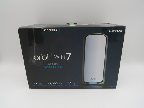 NETGEAR Orbi 970 Series Quad-band Mesh Wi-Fi 7 Satellite Expand your Network - Picture 9 of 10