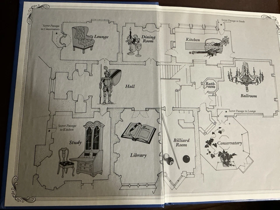 RARO DE COLECCIÓN - Clue The Storybook 1985 libro de tapa dura - antiguo - pista 1985 Foto 3 de 3