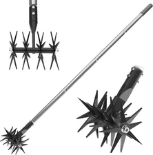 66in Rotary Cultivator with Spring Steel Tines and Adjustable Stainless Steel