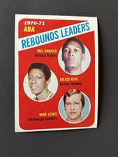 1971-72 Topps Basketball #150 ABA Rebounding Leaders EX+ HOF Mel Daniels