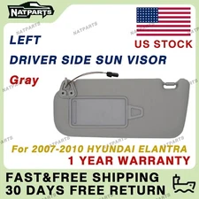 Left Driver Side Sun Visor w/Light for Hyundai Elantra 2007-2010 852012H0208M