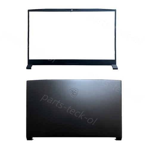 New For MSI Katana GF76 MS-17L1 MS-17L2 LCD Back Cover + Bezel +Hinges Black US - Picture 6 of 7
