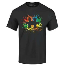 Autism Awareness Splatter Paint Puzzle Piece T-shirt Autism Shirts