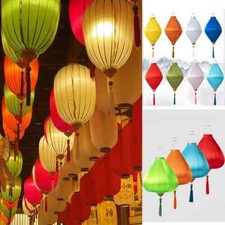 Solid Color Chinese Hanging Lantern Waterproof Festival Party Cloth Decor