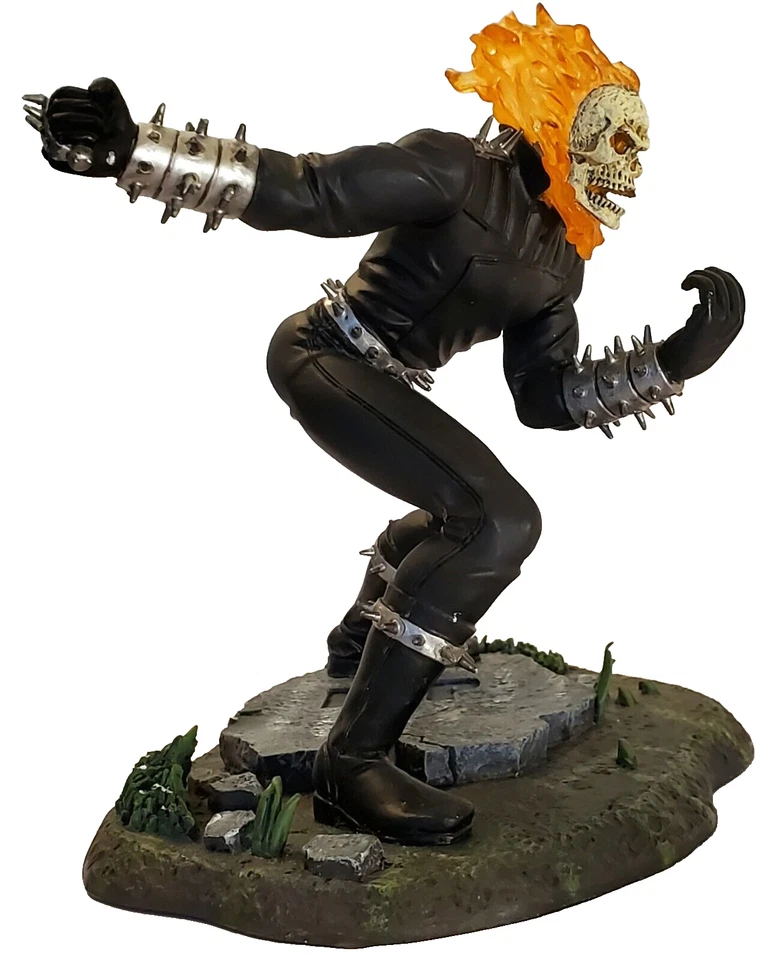 Ghost Rider Marvel Heroes Corgi Limited Estatua de Metal Pintada a Mano #1969/2500 Foto 4 de 4