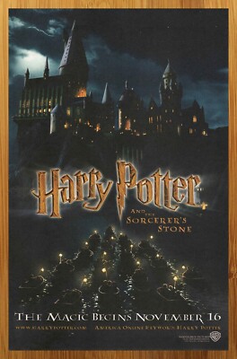 2001 Harry Potter and the Sorcerer's Stone Vintage Print Ad/Poster Movie Art 00s