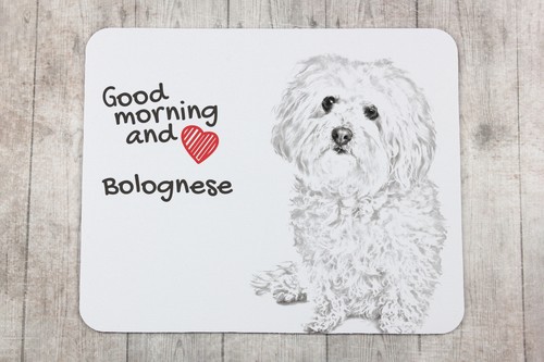 Bolognezer muismat met hond Art-Dog - Afbeelding 3 van 7
