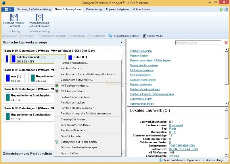 Paragon Partition Manager 14 Professional Windows XP/Vista/7/8/8.1 Key per eMail - Bild 3 von 4