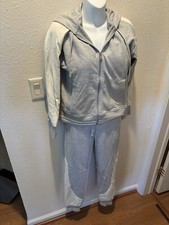 POLO RALPH LAUREN Hoodie Sweatshirt Women's XS Gray Long Sleeve Full Zip Cotton