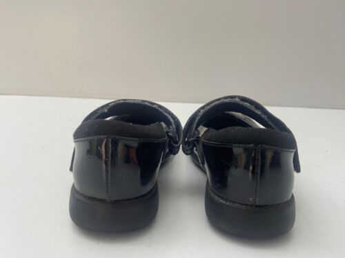 Clarks Black Patent Leather Girls Strap School Shoes Size Uk 11 G EU 29 - B20 - Picture 3 of 7