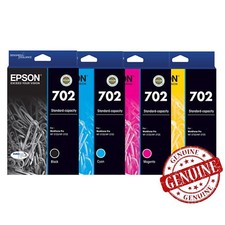 GENUINE Original Epson 702 4 Ink Cartridge Value WorkForce Pro WF-3720 WF-3725