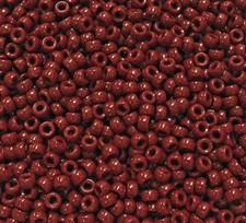 1000 Rust brown 6.5x4mm Mini Pony Beads made in USA school church kids craft