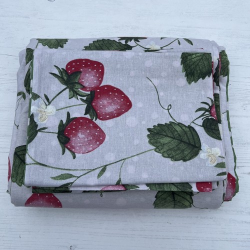 Asda Strawberry Print Reversible King Duvet Set Cover