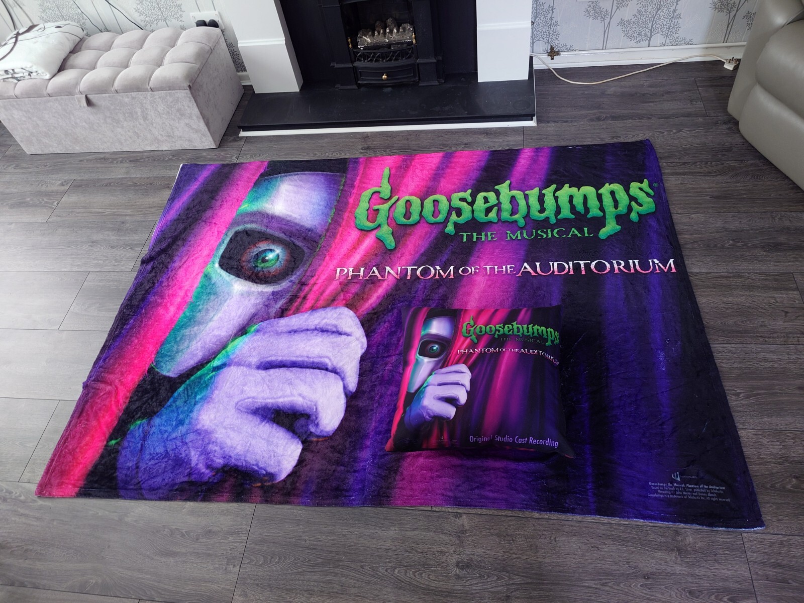 Goosebumps the Musical Phantom of the Auditorium Cushion and Double