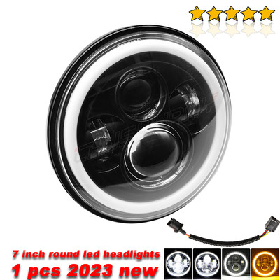 1pcs 7inch LED Headlight For Kawasaki Vulcan VN 500 750 800 1500 1600 1700