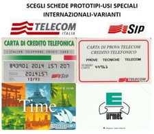 SCEGLI SCHEDE PROTOTIPI-USI SPECIALI-INTERNAZIONALI-VARIANTI